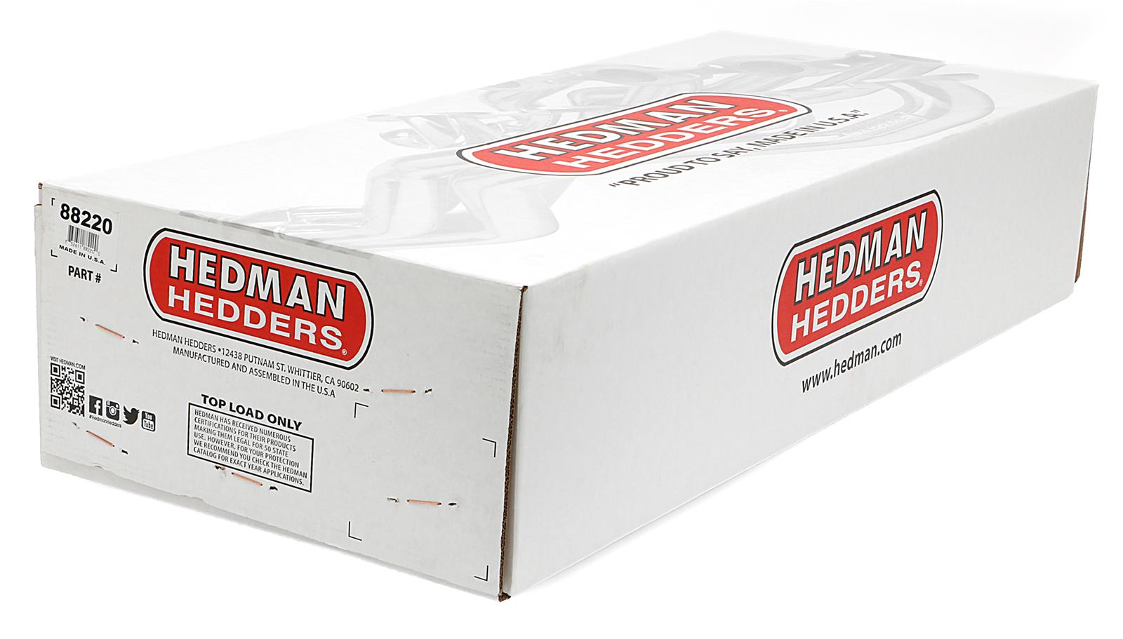 Hedman Street Headers for 1971-1973 COUGAR, MUSTANG - 88220 Headers, Street, Long Tube, Steel, Temporary Paint, Ford, Mercury, 351C, Pair thumbnail 4