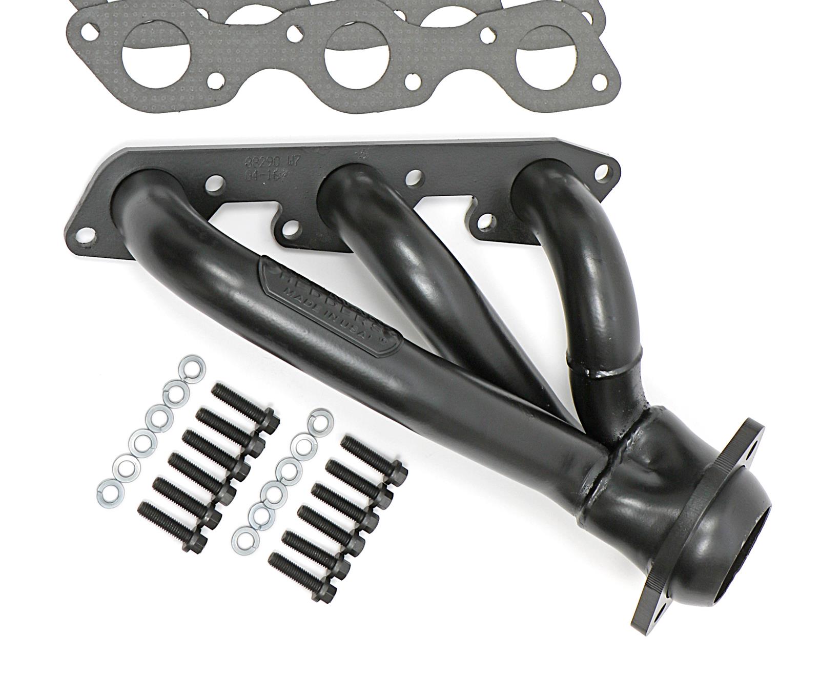 Hedman Street Headers 88290 Headers, Street, Shorty, Steel, Temporary Paint, Ford, 3.8L, Pair