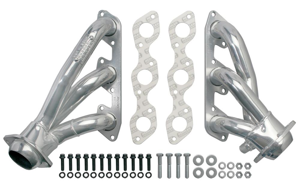 Hedman Street Headers 88296 Headers, Street, Shorty, Steel, Silver Ceramic Coated, Ford, 3.8L, Pair thumbnail 2