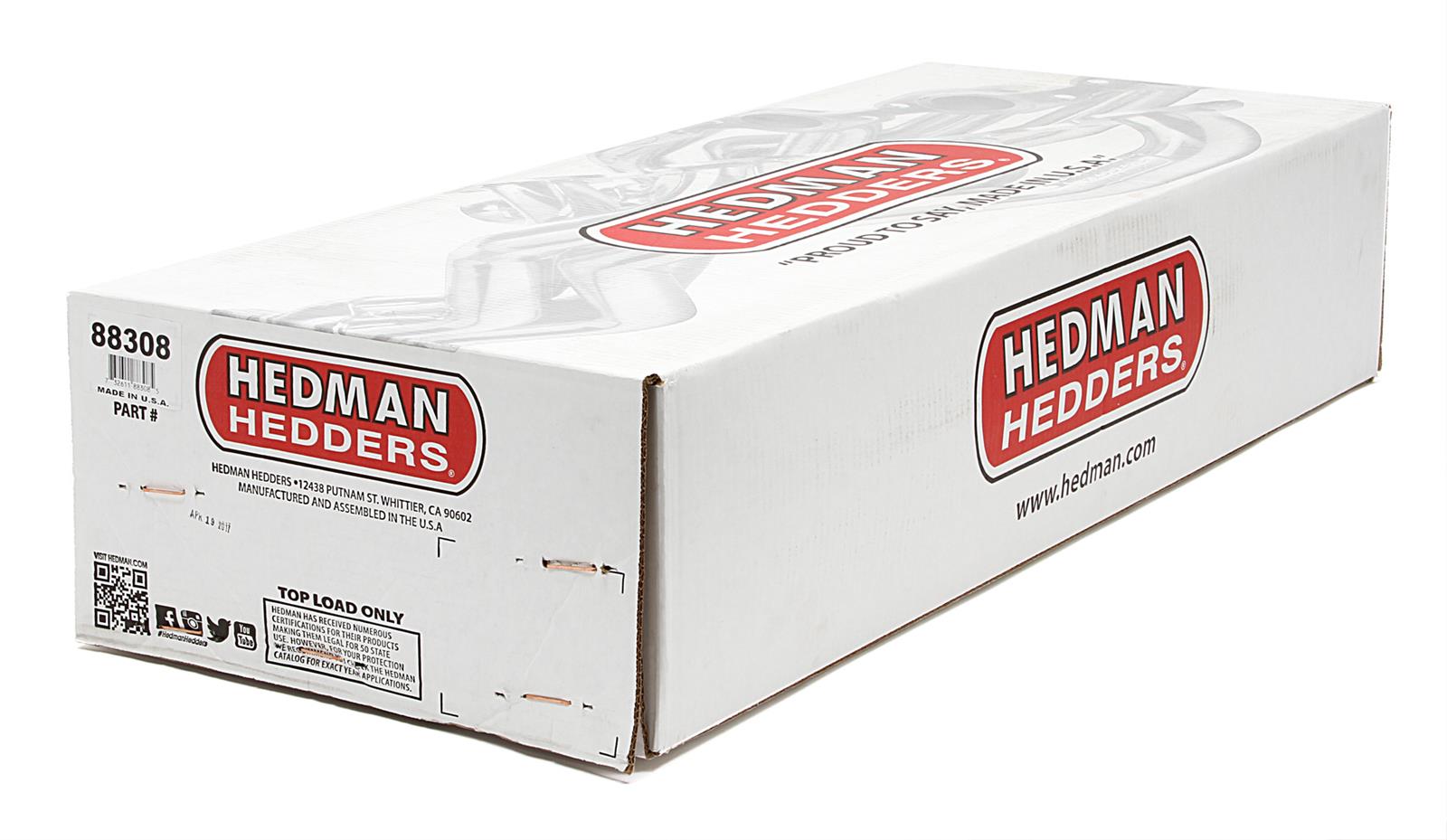 Hedman Elite Extreme-Duty Headers 88308 Headers, Extreme-Duty, Long Tube, Steel, Silver Ceramic Coated, Ford, Mercury, Small Block Windsor, Pair thumbnail 3