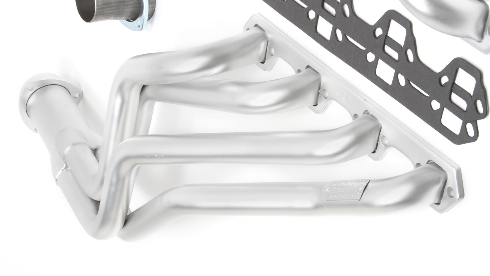 Hedman Elite Extreme-Duty Headers 88308 Headers, Extreme-Duty, Long Tube, Steel, Silver Ceramic Coated, Ford, Mercury, Small Block Windsor, Pair thumbnail 4