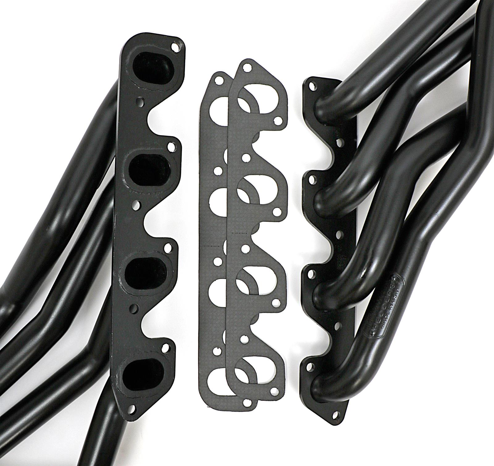 Hedman Street Headers 88320 Headers, Street, Long Tube, Steel, Temporary Paint, Ford, Mercury, 351C, Pair