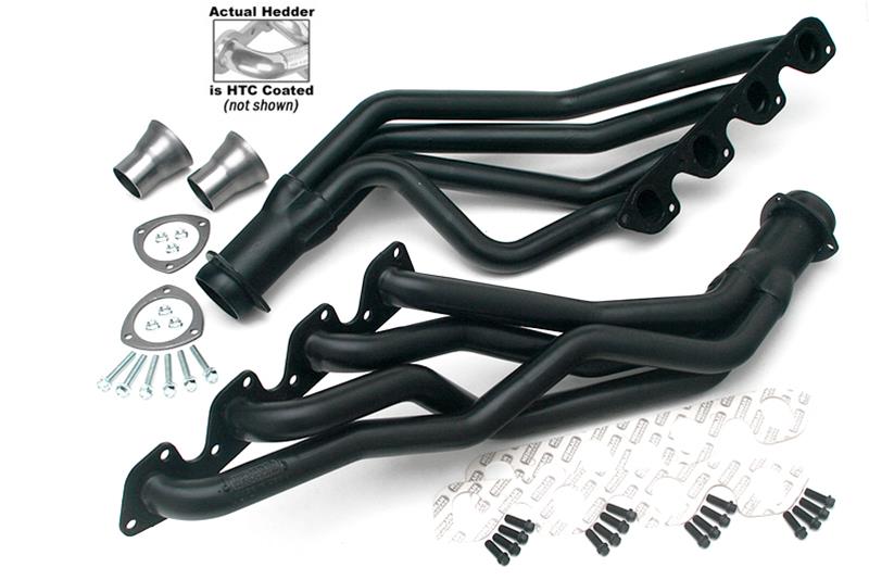 Hedman Street Headers 88326 Headers, Street, Long Tube, Steel, Silver Ceramic Coated, Ford, Mercury, 351C, Pair thumbnail 3