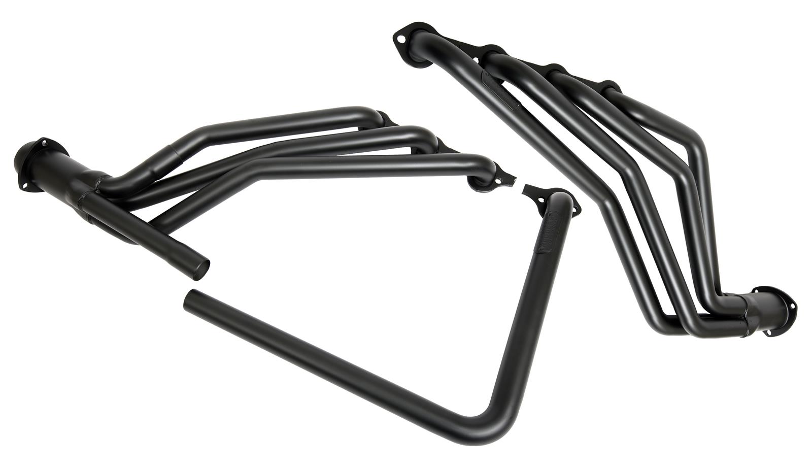 Hedman Street Headers 88353 Headers, Street, Long Tube, Steel, Black Ceramic Coated, Ford, Pair thumbnail 4