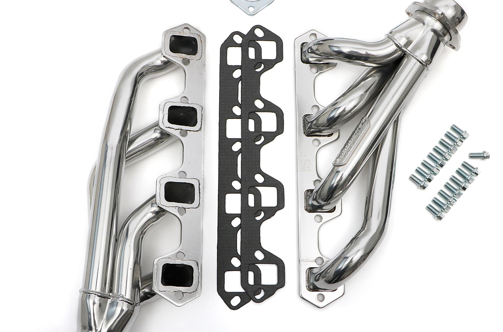 Hedman Street Headers 88406 Headers, Street, Shorty, Steel, Silver Ceramic Coated, Ford, Mercury, 260, 289, 302, Pair thumbnail 6