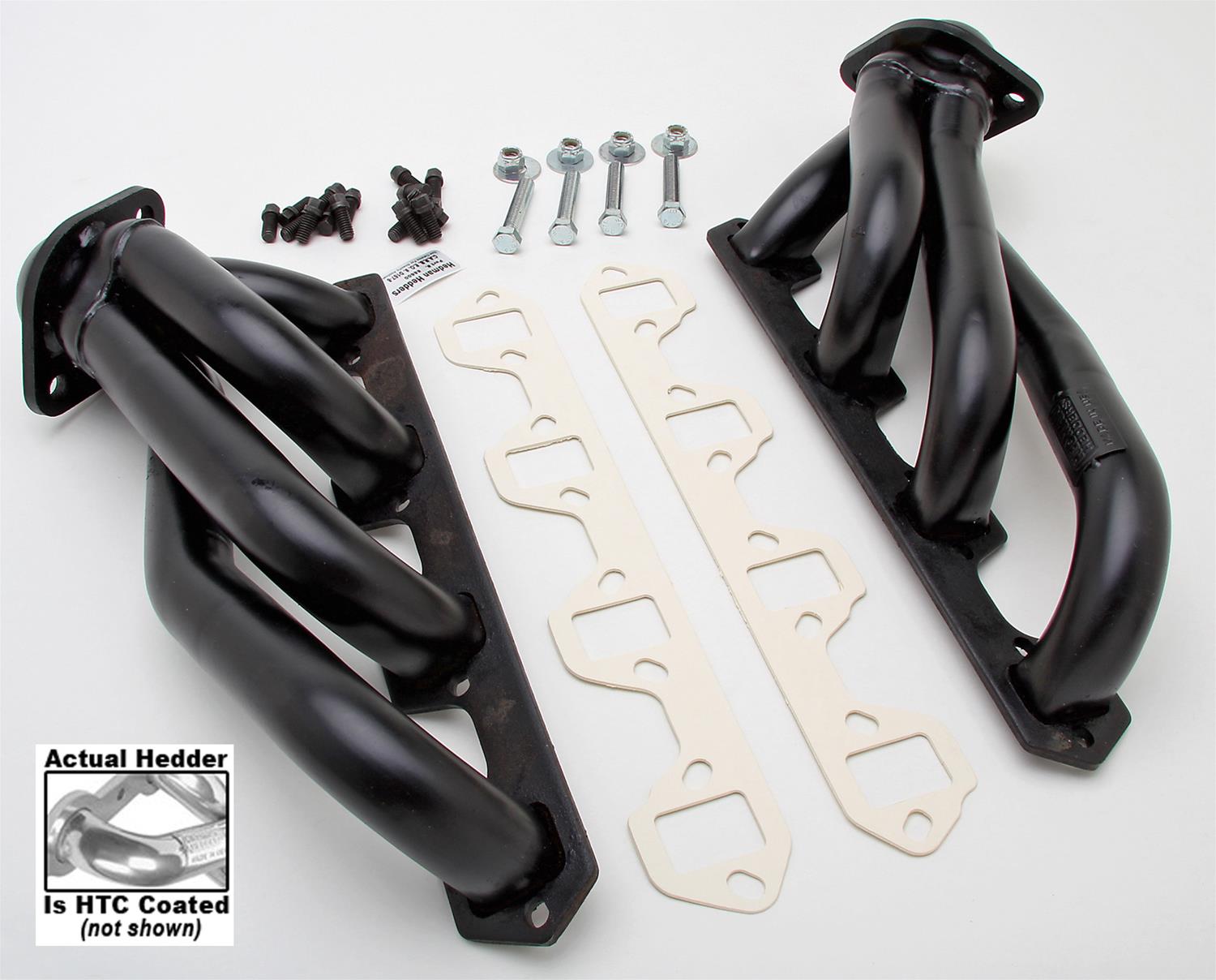Hedman Street Headers 88606 Headers, Street, Shorty, Steel, Silver Ceramic Coated, Ford, 5.0L, Pair