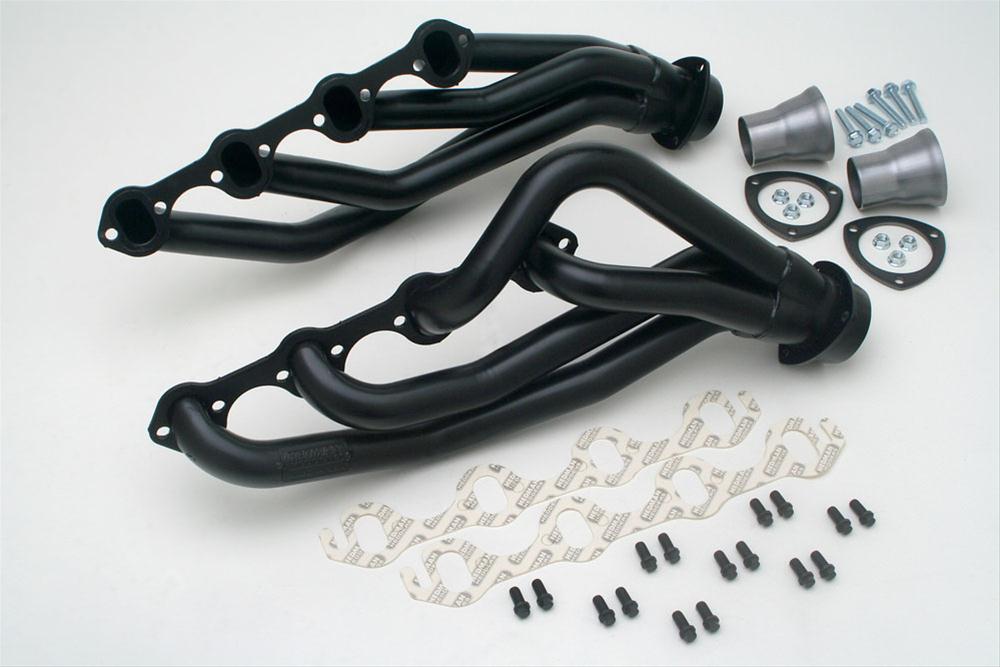 Hedman Street Headers for 1969-1973 MUSTANG, TORINO, 1969-1971 RANCHERO - 88653 Headers, Street, Mid-Length, Steel, Black Ceramic Coated, Ford, Pair thumbnail 3