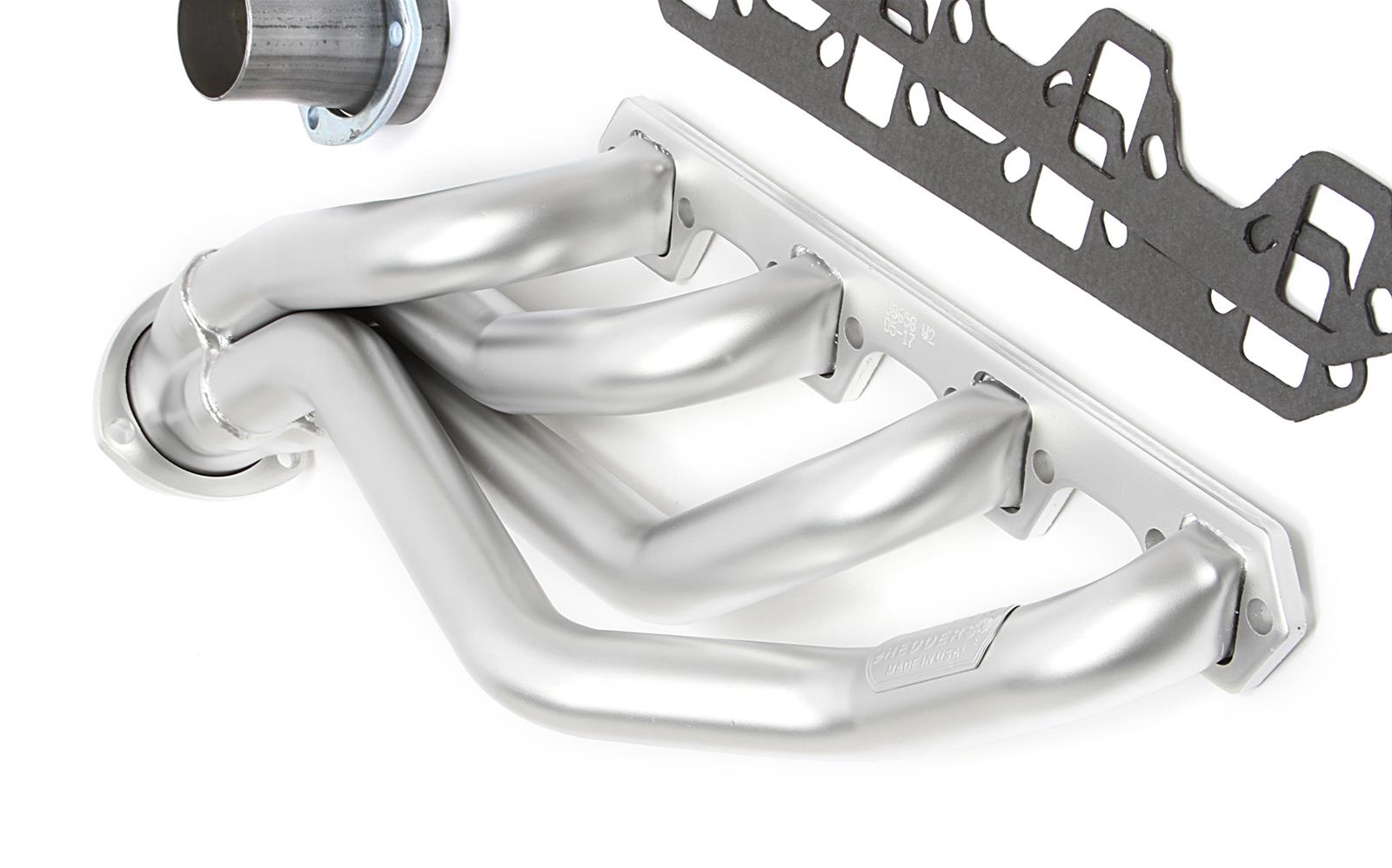 Hedman Elite Extreme-Duty Headers for 1969-1973 MUSTANG, TORINO, 1969-1971 RANCHERO - 88658 Headers, Extreme-Duty, Mid-Length, Steel, Silver Ceramic Coated, Ford, 351W, Pair thumbnail 4