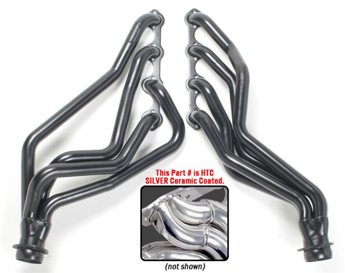 Hedman Specialty and Engine Swap Headers 88666 Headers, Swap, Long Tube, Steel, Silver Ceramic Coated, Ford, 351W, Pair thumbnail 3