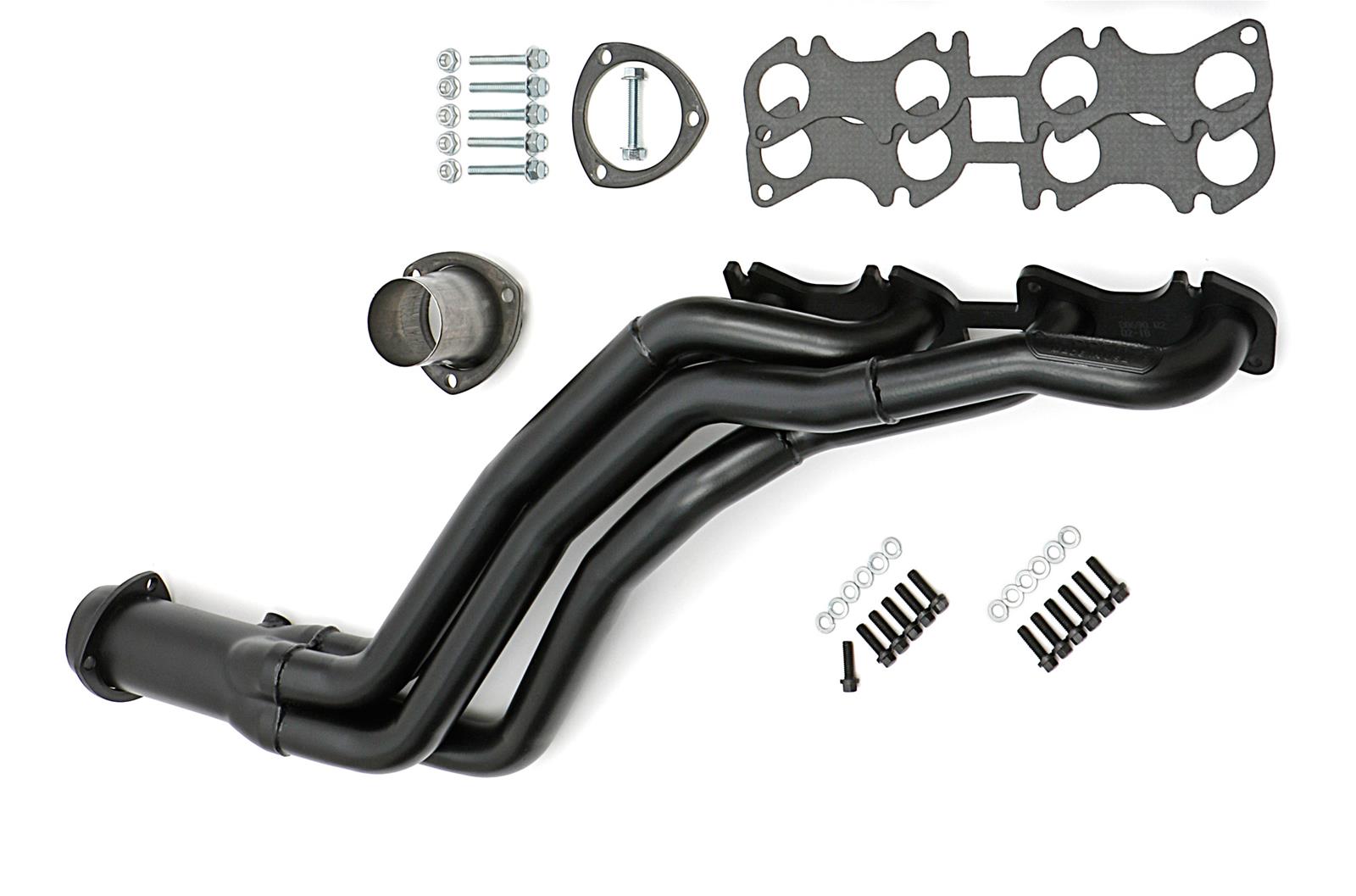 Hedman Street Headers for 1996-2004 MUSTANG - 88690 Headers, Street, Long Tube Stepped, Steel, Temporary Paint, Ford, 4.6L, Pair thumbnail 5