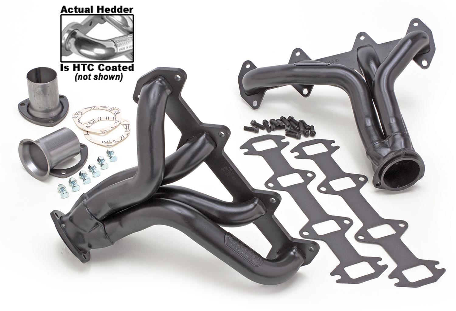 Hedman Street Headers 89136 Headers, Street, Mid-Length, Steel, Silver Ceramic Coated, Ford, 352, 360, 390, 427, 428, Pair thumbnail 3