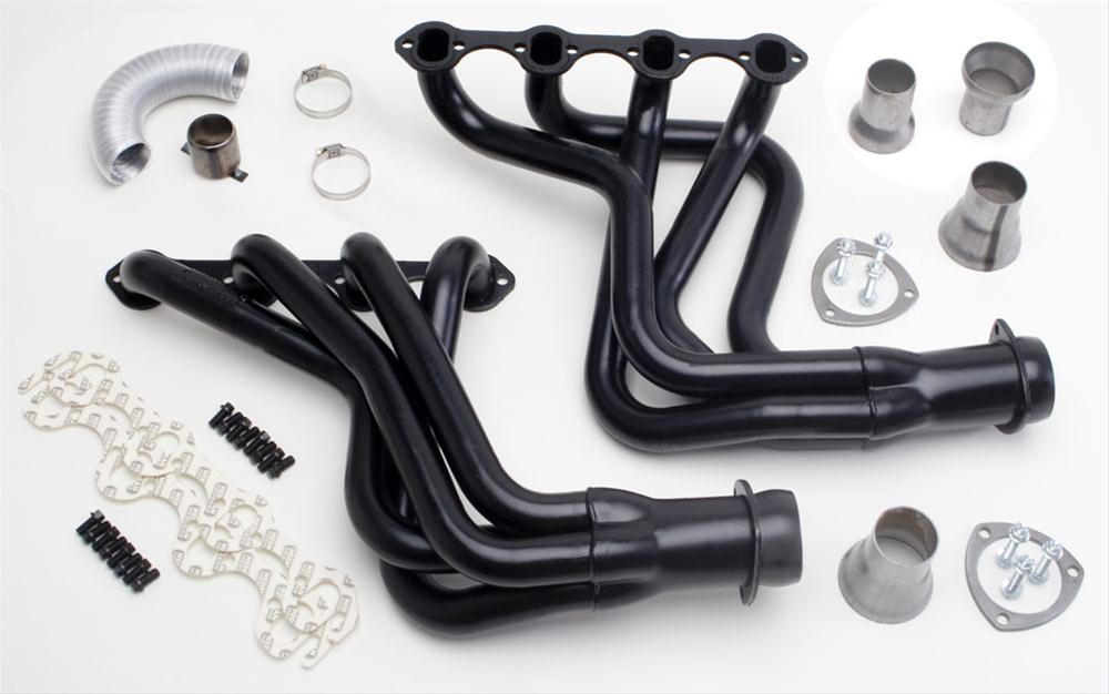 Hedman Street Headers 89153 Headers, Street, Long Tube, Steel, Black Ceramic Coated, Ford, Pair thumbnail 3