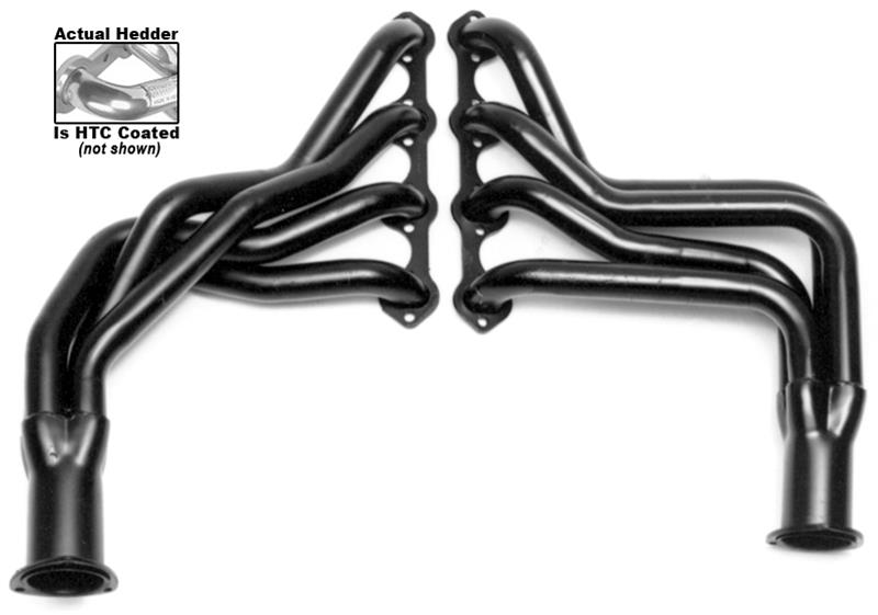Hedman Street Headers 89166 Headers, Street, Long Tube, Steel, Silver Ceramic Coated, Ford, 5.0L, 5.8L, Pair thumbnail 3