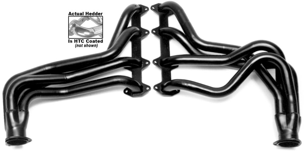 Hedman Street Headers 89186 Headers, Street, Long Tube, Steel, Silver Ceramic Coated, Ford, 360, 390, Pair thumbnail 3