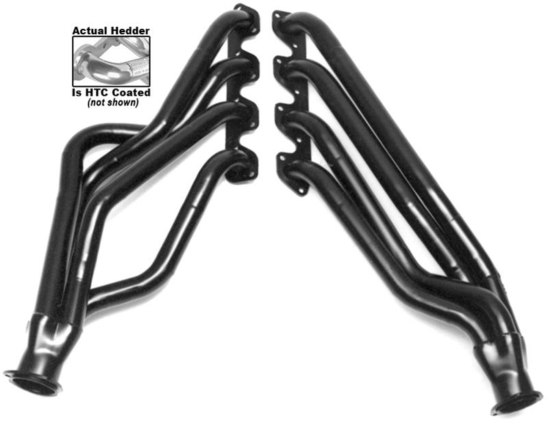Hedman Street Headers 89266 Headers, Street, Long Tube, Steel, Silver Ceramic Coated, Ford, 351M, 400, Pair thumbnail 3