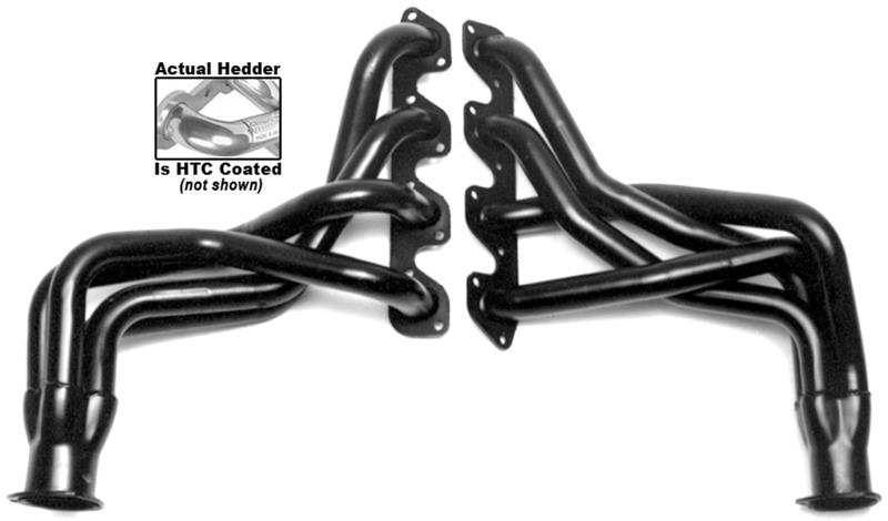 Hedman Street Headers 89336 Headers, Street, Long Tube, Steel, Silver Ceramic Coated, Ford, 351M, Pair thumbnail 3