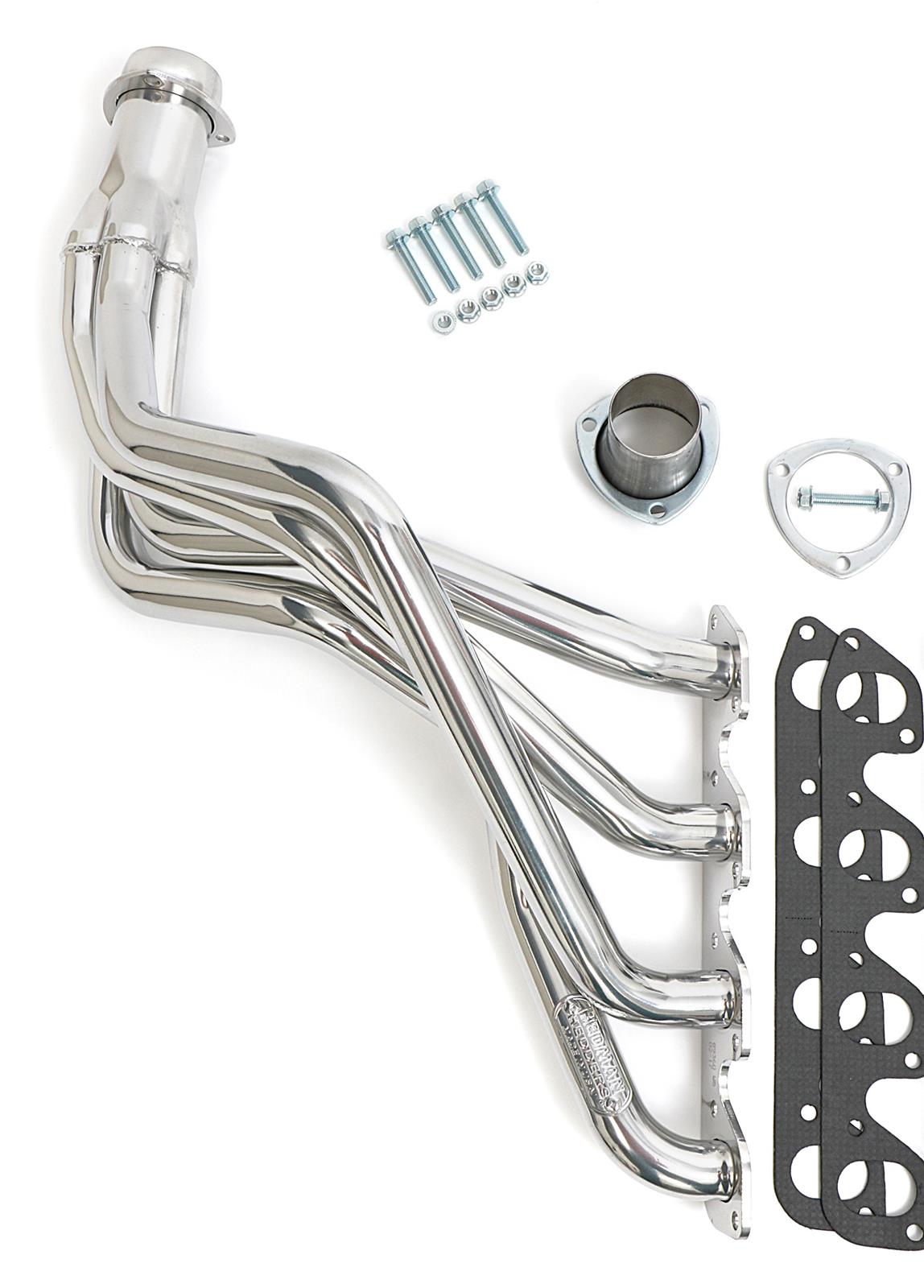 Hedman Street Headers 89366 Headers, Street, Fenderwell Exit, Steel, Silver Ceramic Coated, Ford, 351M, 400, Pair thumbnail 5