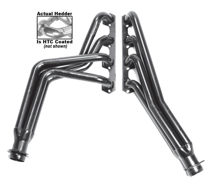 Hedman Street Headers for 1968-1977 BRONCO - 89416 Headers, Street, Long Tube, Steel, Silver Ceramic Coated, Ford, 302, Pair thumbnail 3