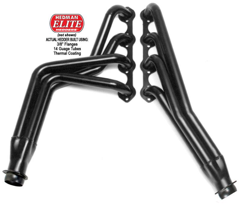 Hedman Elite Extreme-Duty Headers 89418 Headers, Extreme-Duty, Long Tube, Steel, Silver Ceramic Coated, Ford, 302, Pair thumbnail 3