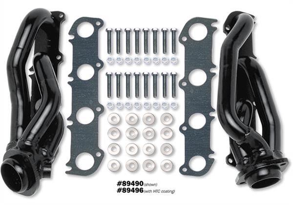 Hedman Street Headers 89496 Headers, Street, Shorty, Steel, Silver Ceramic Coated, Ford, 4.6L, Pair thumbnail 2