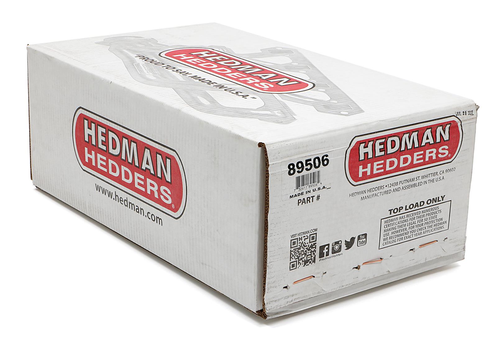 Hedman Specialty and Engine Swap Headers 89506 Headers, Swap, Mid-Length, Steel, Silver Ceramic Coated, Ford, Small Block Windsor, 5.0L, Each thumbnail 3