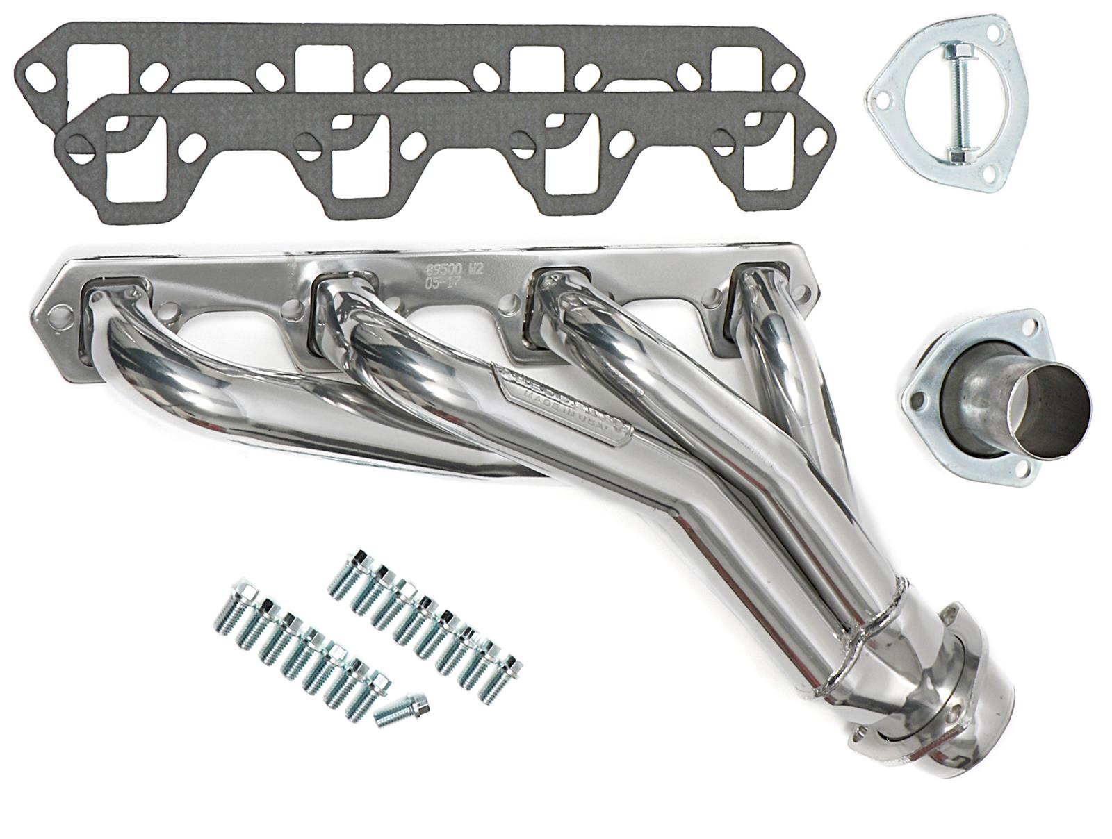 Hedman Specialty and Engine Swap Headers 89506 Headers, Swap, Mid-Length, Steel, Silver Ceramic Coated, Ford, Small Block Windsor, 5.0L, Each