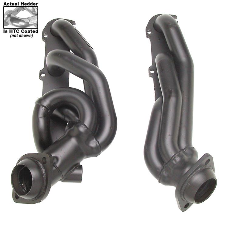 Hedman Street Headers 89606 Headers, Street, Shorty, Steel, Silver Ceramic Coated, Ford, 5.4L, Pair thumbnail 2