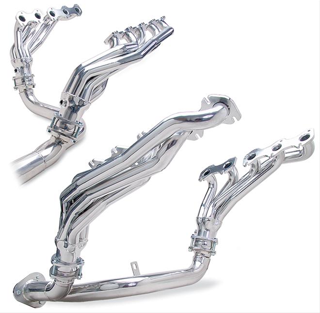 Hedman Street Headers 89666 Headers, Street, Mid-Length, Steel, Silver Ceramic Coated, Ford, 6.8L, Kit thumbnail 2