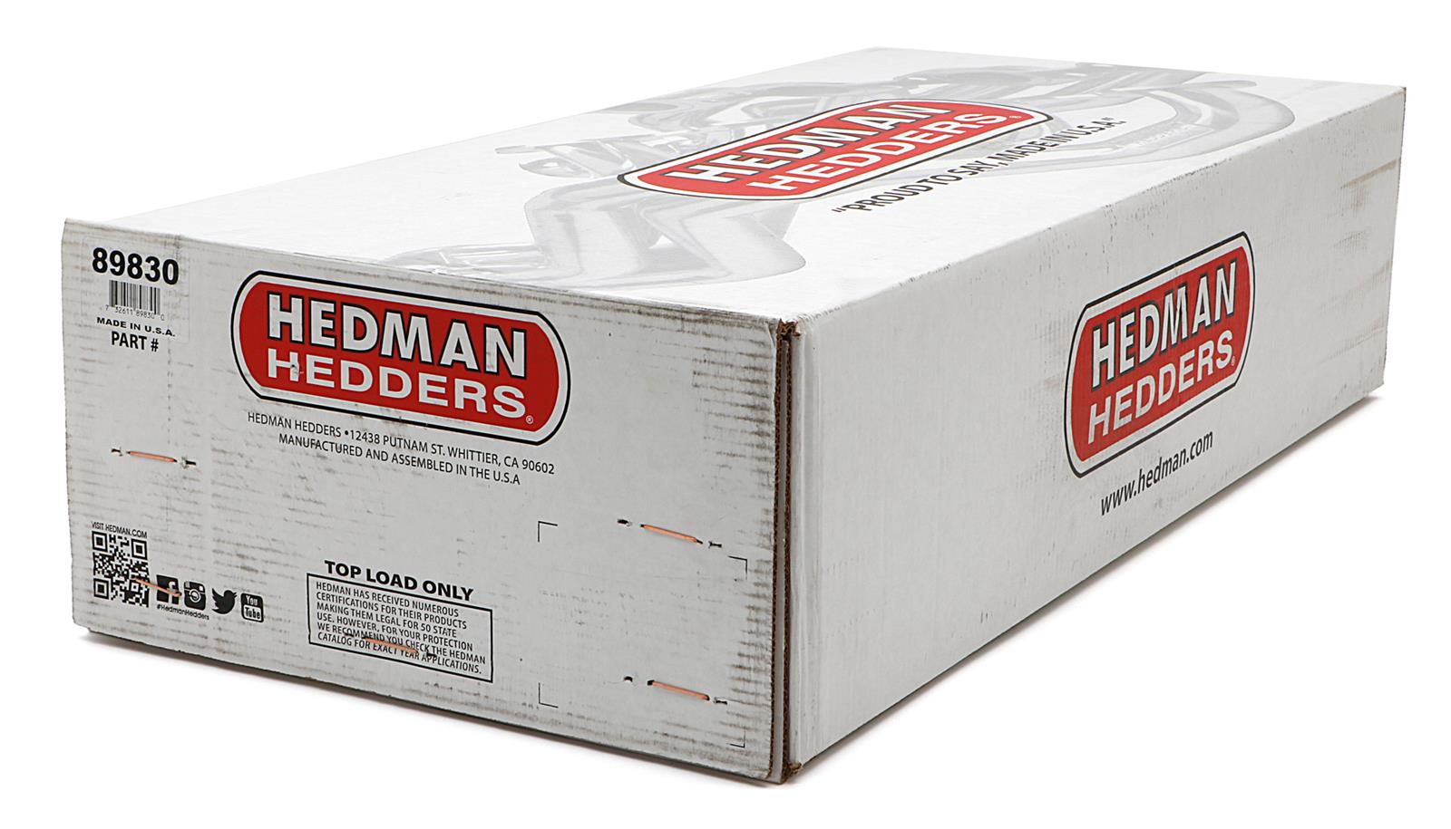 Hedman Elite Extreme-Duty Headers 89830 Headers, Extreme-Duty, Long Tube, Steel, Silver Ceramic Coated, Ford, 360, 390, Pair thumbnail 5