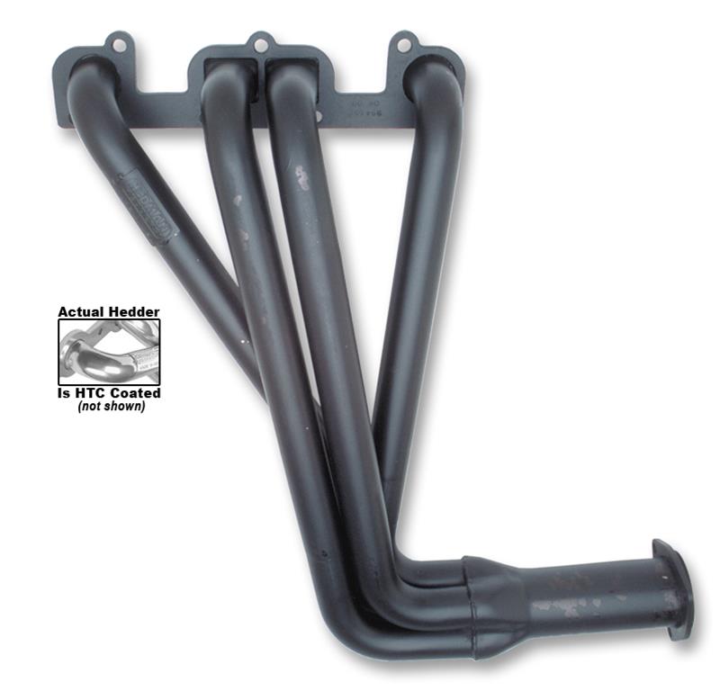 Hedman Street Headers 99416 Header, Street, Long Tube, Steel, Silver Ceramic Coated, Jeep, GM 2.5L, Each thumbnail 4