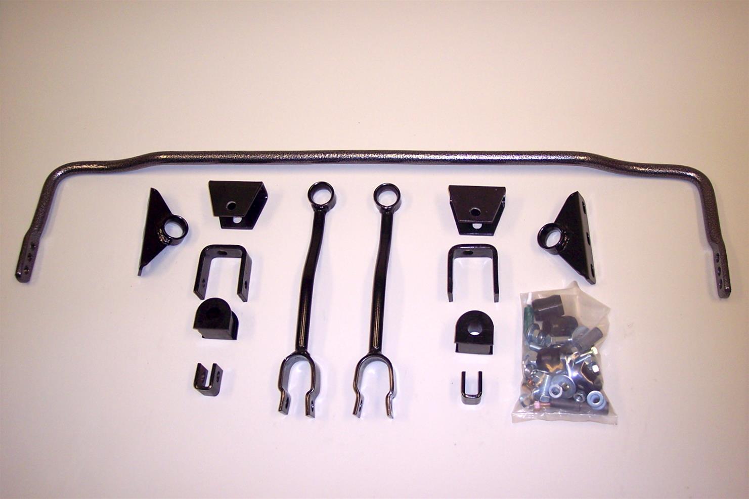 Hellwig Anti-Sway Bars 5816 Sway Bar, Gray Hammertone, Steel, Solid, Rear, 3/4 in. Diameter, Chevy, Pontiac, Kit thumbnail 3