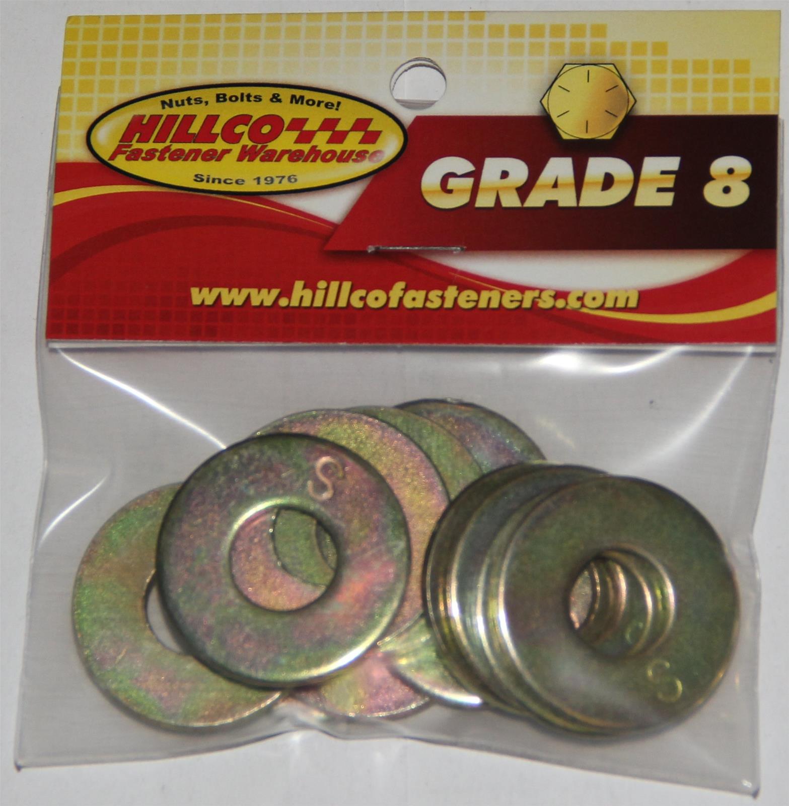 Hillco Fasteners HP8USS500 Hillco Fastener Grade 8 Flat Washers