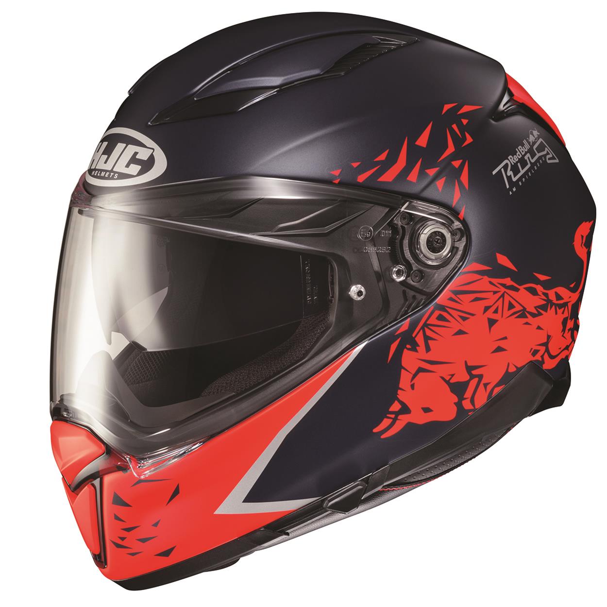 2018 bluetooth motorcycle helmets GDM DEMON HYPERSONIC Bluetooth Motorcycle Helmet Matte Black / Chrome & Clear / Medium