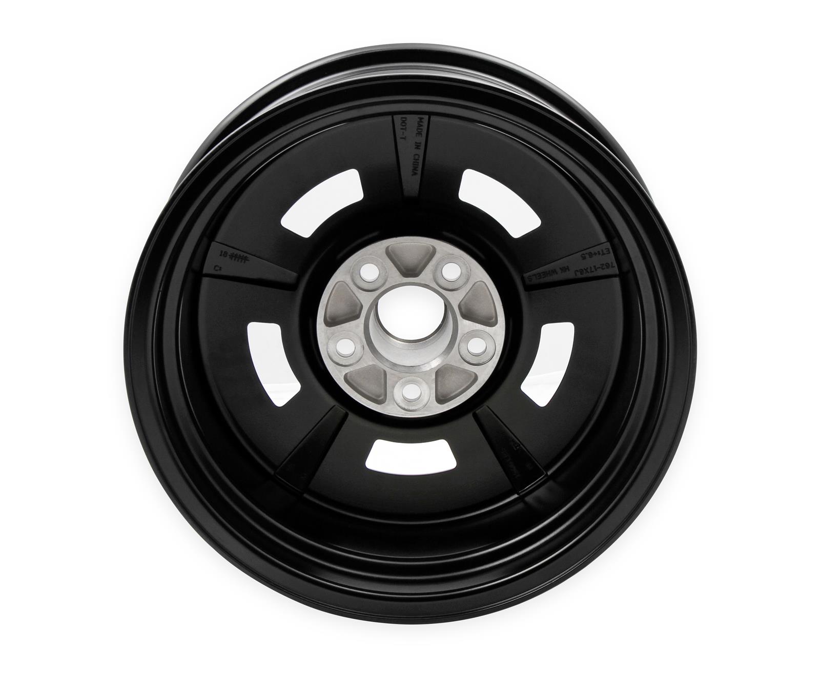 HK Aluminum Magnum Wheels 17x8 Wheel, Magnum, Aluminum, Black, Machined, in, 5 x 4 3/4 in. Bolt Circle, 4.500 in. Backspace, Each thumbnail 4