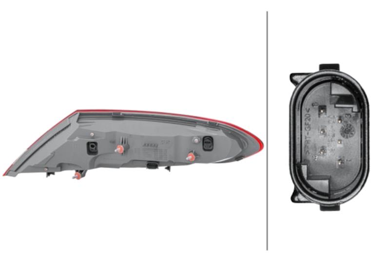 Hella 2017-2018 Mercedes-Benz C300 Left Outer Tail Light thumbnail 2