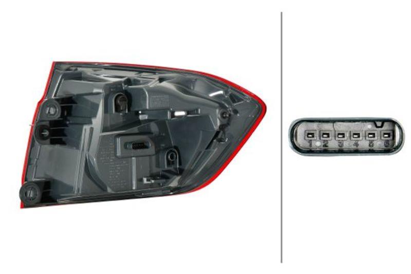 Hella 2014-2019 BMW 320i M3 Left Tail Light thumbnail 2