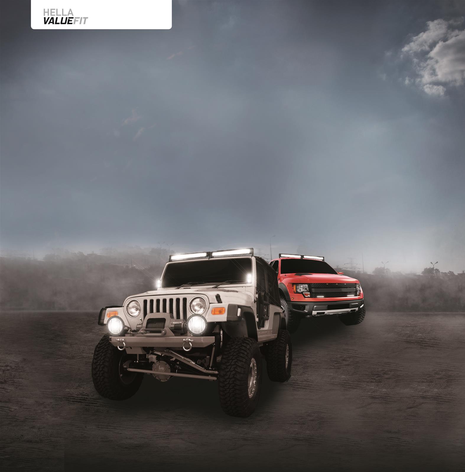 Hella Value Fit Mini 6in LED Light Bar - Spot thumbnail 7