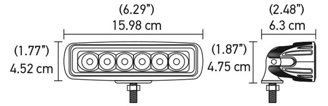 Hella Value Fit Mini 6in LED Light Bar - Spot thumbnail 6