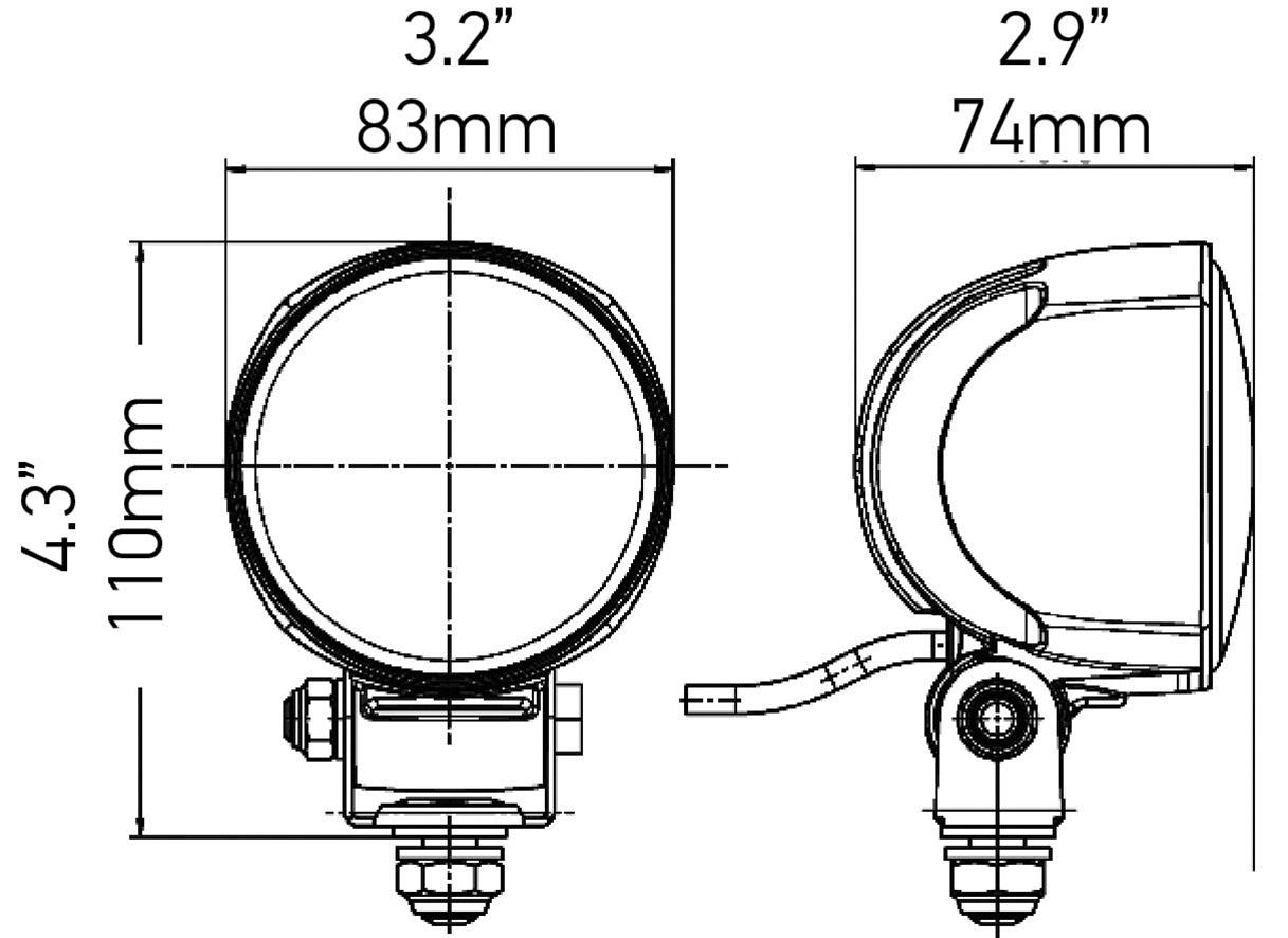 Hella Work Lamp Wa 0Gr Md1224 Lt M704 1G0 thumbnail 5