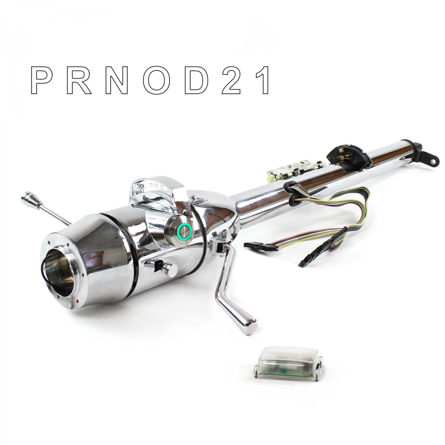 Suspension Pros HEXCC1KCO0X6PGN0 Keyed Tilt Column Chrome Shift O/D 6 Hole Push Button GN front parts