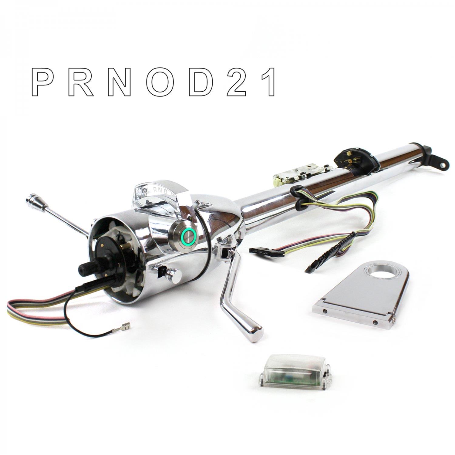 Suspension Pros HEXCC1KCO055XPGN0 Keyed Tilt Column Chrome Shift O/D 5.5" Drop Push Button GN front parts