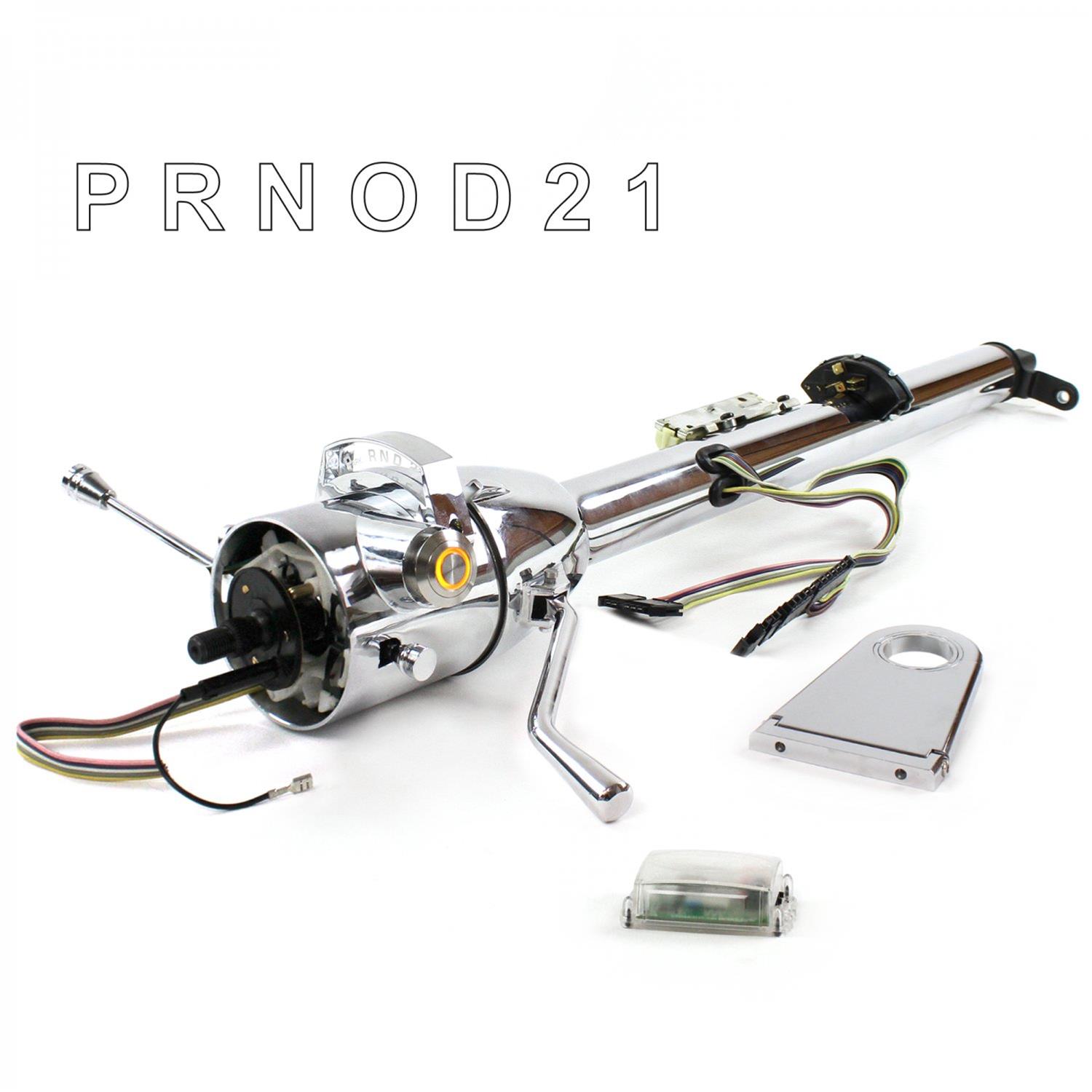 Suspension Pros HEXCC1KCO055XPOR0 Keyed Tilt Column Chrome Shift O/D 5.5" Drop Push Button OR parts front