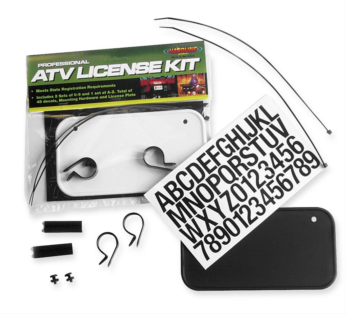 Hardline Products 2341B Hardline Products ATV License Plate Kits