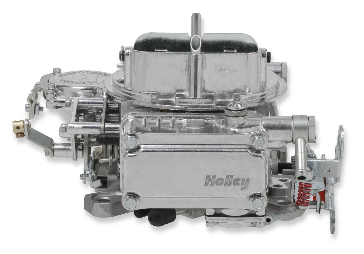 Holley Street Warrior 600 CFM 4-Barrel Carburetor 0-1850S Carburetors, Warrior, cfm, 4-Barrel, Square Bore, Manual Choke, Vacuum Secondaries, Single Inlet, Silver Finish, Each thumbnail 4