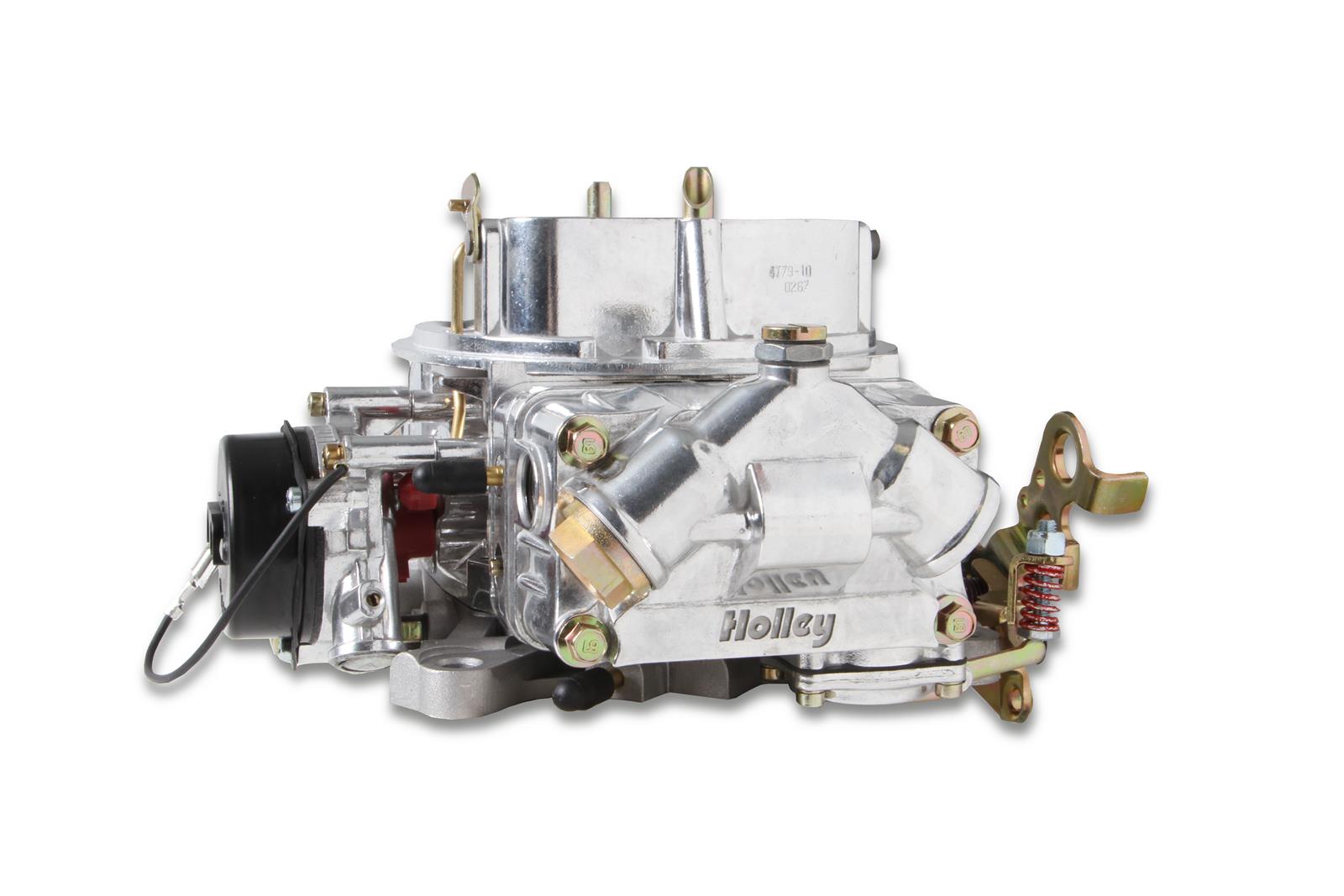 Holley Model 4150 Aluminum Double Pumper Carburetors 0-4779SAE Carburetors, 4150, Pumper, 4-barrel, Square Bore, Electric Choke, Mechanical Secondary, Dual Inlet, Polished Finish, Each thumbnail 9