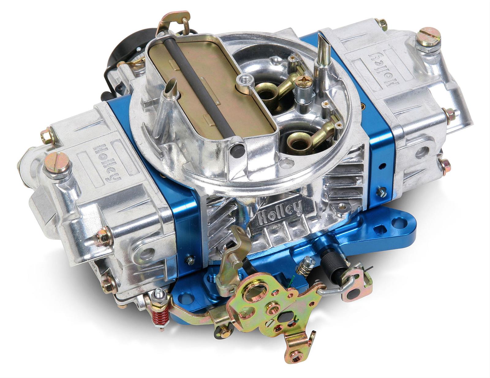 Holley Ultra Double Pumper Carburetors 0-76750BL Carburetors, Pumper, 750 cfm, 4-barrel, Square Bore, Electric Choke, Mechanical Secondaries, Dual Inlet, Blue and Polished Finish, Each thumbnail 4