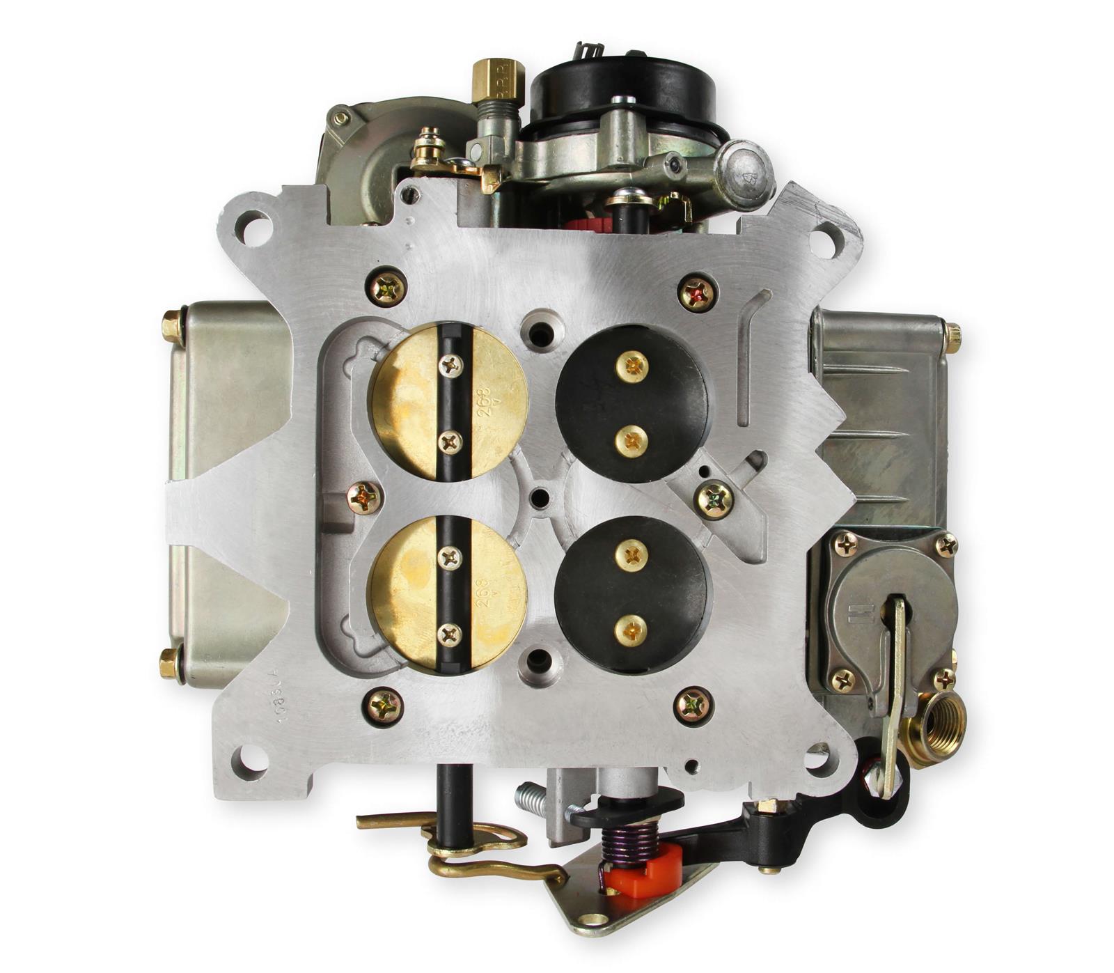 Holley 4160 Marine Carburetors 0-80319-2 Carburetors, Model 4160, Marine, 600 cfm, 4-Barrel, Square Bore, Electric Choke, Vacuum Secondaries, Single Inlet, Gold Dichromate, Ford, 5.8L, Each thumbnail 7