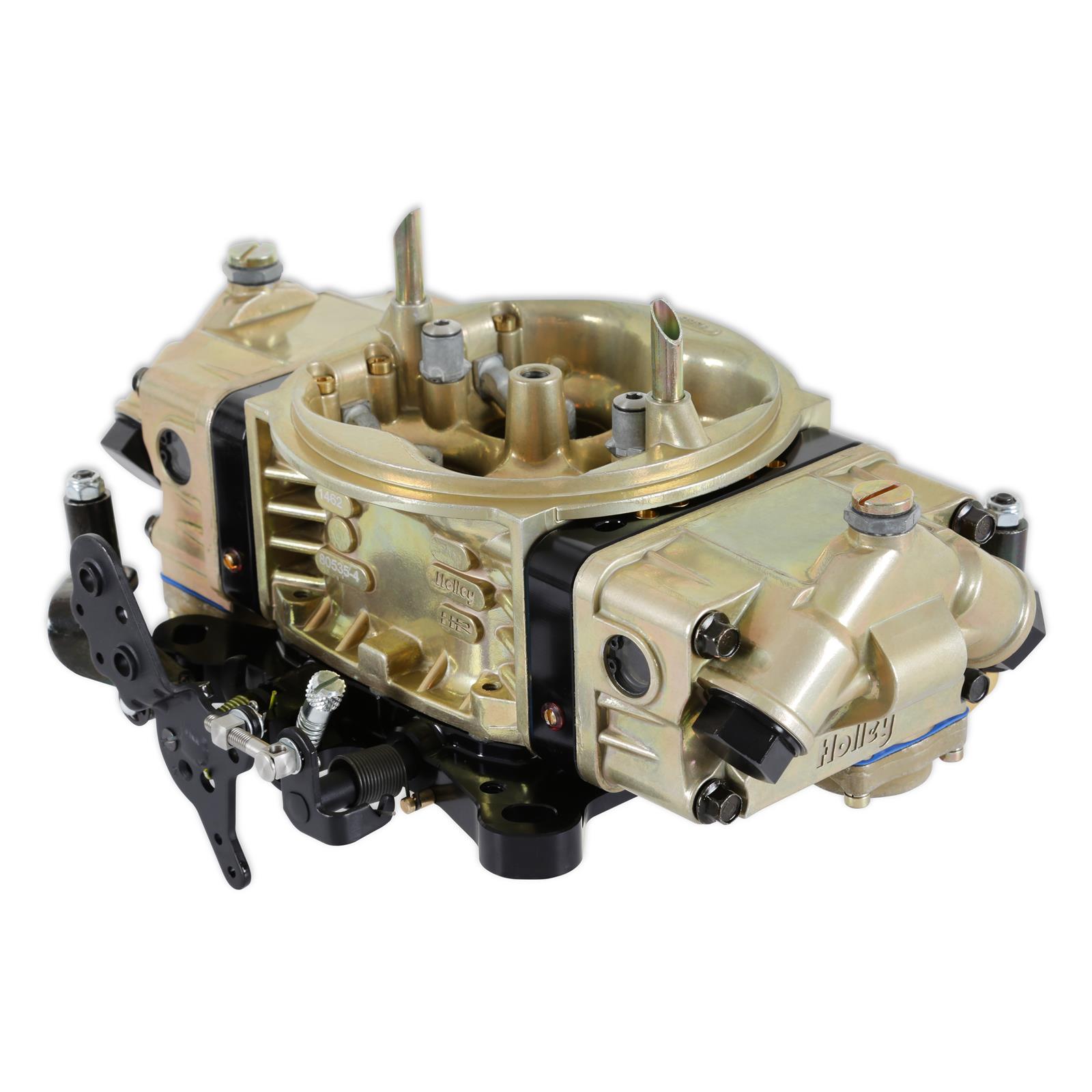 Holley 4150 Classic HP Carburetors 0-80535-2 Carburetors, Model 4150, HP, 750 cfm, Methanol, 4-barrel, Dominator Flange, Mechanical Secondaries, Gold, Down-leg Booster, 2-Circuit, Each thumbnail 3