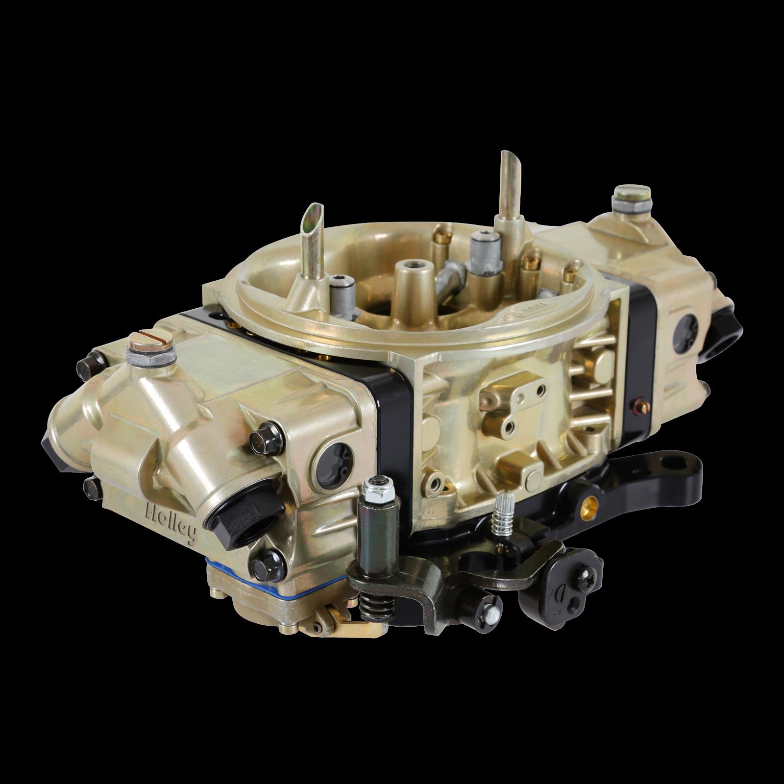 Holley 4150 Classic HP Carburetors 0-80535-2 Carburetors, Model 4150, HP, 750 cfm, Methanol, 4-barrel, Dominator Flange, Mechanical Secondaries, Gold, Down-leg Booster, 2-Circuit, Each thumbnail 2