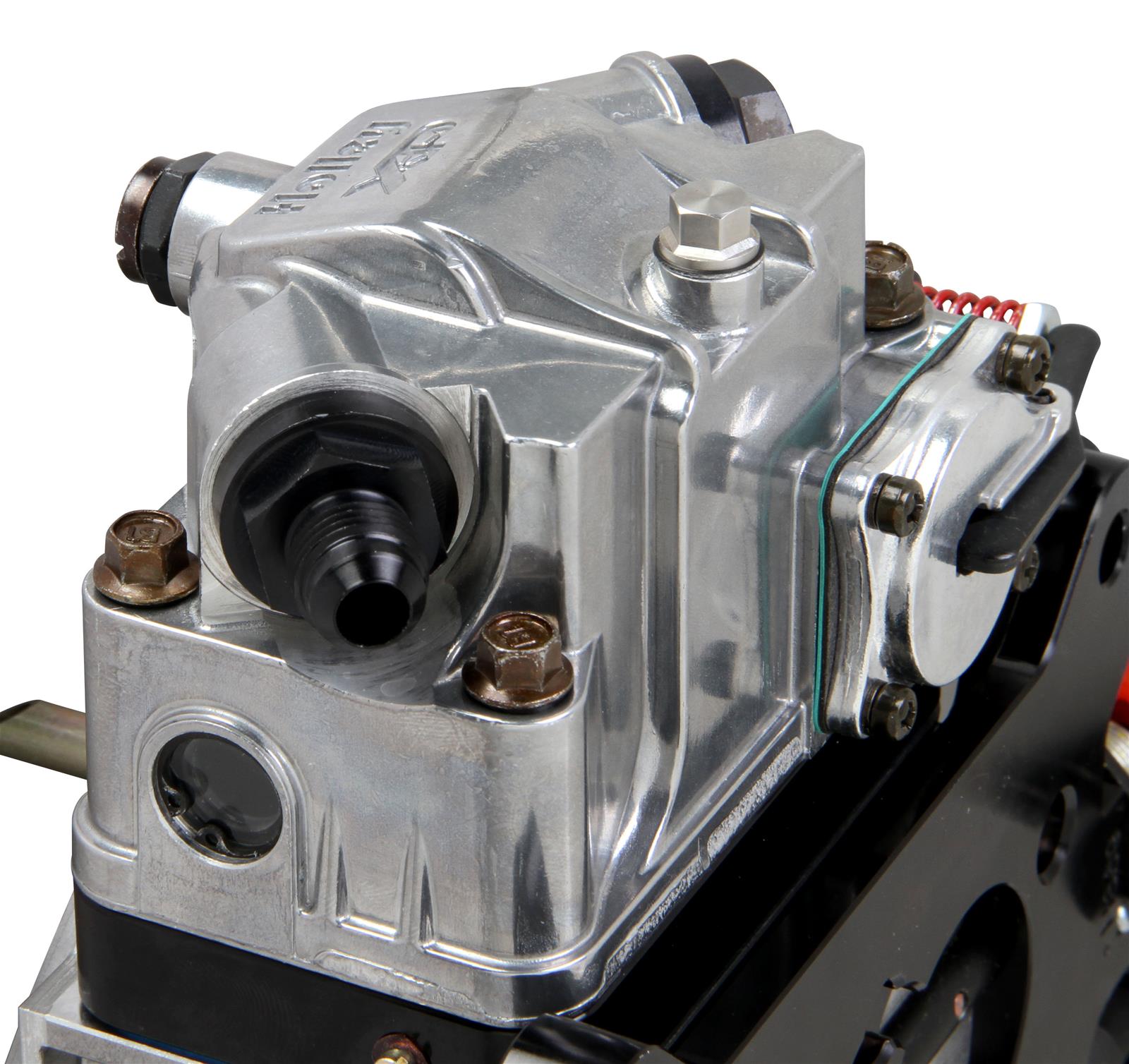 Holley Aluminum Ultra XP 750 CFM 4-Barrel Carburetor 0-80813BKX Carburetors, XP, cfm, 4-barrel, Square Bore, Mechanical Secondaries, Dual Inlet, Shiny and Black Finish, Down-leg Booster, Each